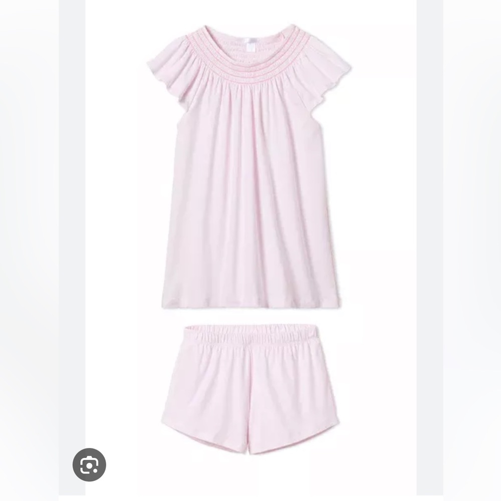 Lake Pajamas Smocked Short Set XS